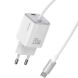 Сетевое зарядное устройство USAMS US-CC261 GaN 20W (Type-C) + кабель Type-C - White. Фото 1 из 15