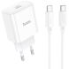 Сетевое зарядное устройство Hoco C76A Pro PD30W + кабель Type-C to Type-C - White. Фото 1 из 9