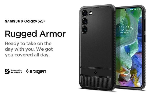 Защитный чехол Spigen (SGP) Rugged Armor для Samsung Galaxy S23 Plus (S916) - Matte Black