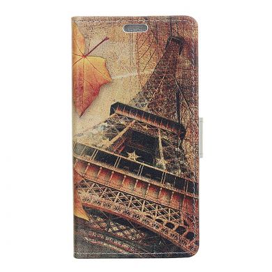 Чохол Deexe Life Style Wallet для Samsung Galaxy A7 2018 (A750), Maple Leaves and Eiffel Tower