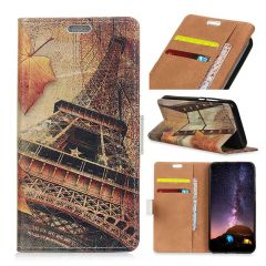Чохол Deexe Life Style Wallet для Samsung Galaxy A7 2018 (A750), Maple Leaves and Eiffel Tower