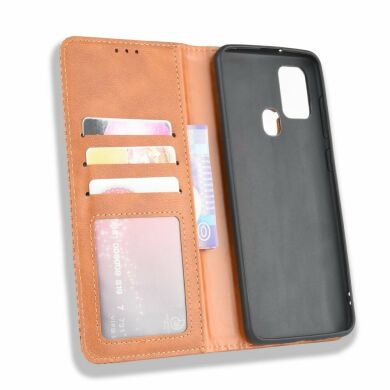 Чохол Deexe Retro Style для Samsung Galaxy A21s (A217) - Brown
