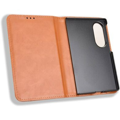 Чехол Deexe Retro Style (FF) для Samsung Galaxy Fold 8 - Brown
