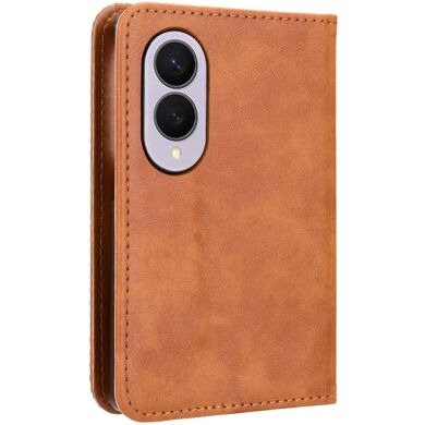 Чехол Deexe Retro Style (FF) для Samsung Galaxy Fold 8 - Brown
