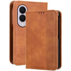 Чехол Deexe Retro Style (FF) для Samsung Galaxy Fold 8 - Brown