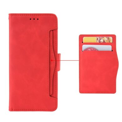 Чехол Deexe Wallet Stand для Galaxy M52 (M526) - Red