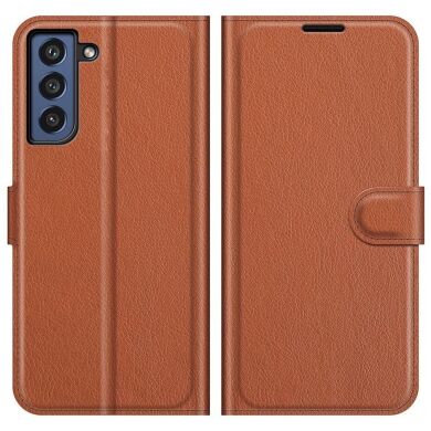 Чехол-книжка Deexe Book Type для Samsung Galaxy S21 FE (G990) - Brown