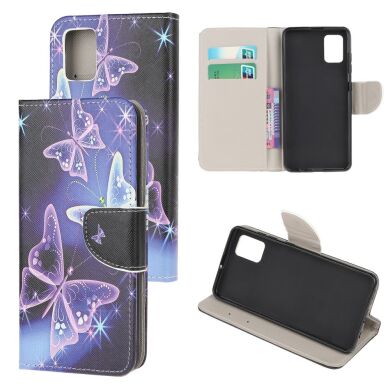 Чехол-книжка Deexe Color Wallet для Samsung Galaxy A02s (A025) - Vivid Butterflies