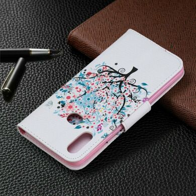 Чехол-книжка Deexe Color Wallet для Samsung Galaxy A10s (A107) - Flowered Tree