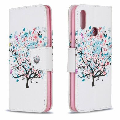 Чехол-книжка Deexe Color Wallet для Samsung Galaxy A10s (A107) - Flowered Tree