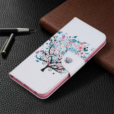 Чехол-книжка Deexe Color Wallet для Samsung Galaxy A10s (A107) - Flowered Tree