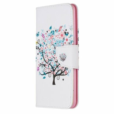 Чехол-книжка Deexe Color Wallet для Samsung Galaxy A10s (A107) - Flowered Tree