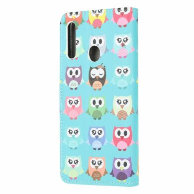Чехол-книжка Deexe Color Wallet для Samsung Galaxy A20s (A207) - Multiple Cute Owls
