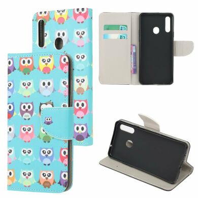 Чехол-книжка Deexe Color Wallet для Samsung Galaxy A20s (A207) - Multiple Cute Owls