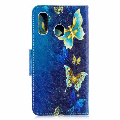 Чохол-книжка Deexe Color Wallet для Samsung Galaxy A40 (А405) - Blue Butterflies