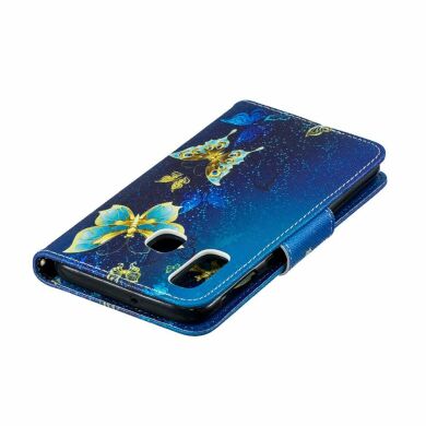Чохол-книжка Deexe Color Wallet для Samsung Galaxy A40 (А405) - Blue Butterflies