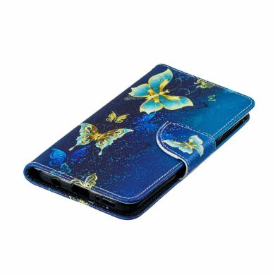 Чохол-книжка Deexe Color Wallet для Samsung Galaxy A40 (А405) - Blue Butterflies