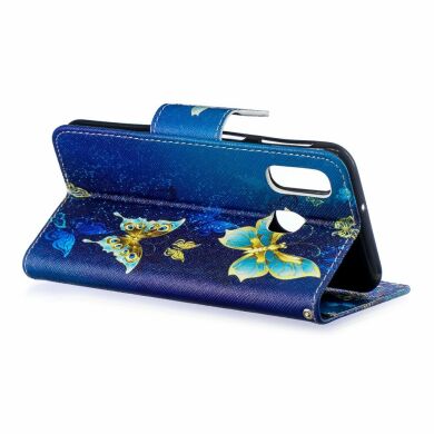 Чохол-книжка Deexe Color Wallet для Samsung Galaxy A40 (А405) - Blue Butterflies