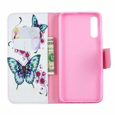 Чохол-книжка Deexe Color Wallet для Samsung Galaxy A50 (A505) / A30s (A307) / A50s (A507) - Butterfly and Flower
