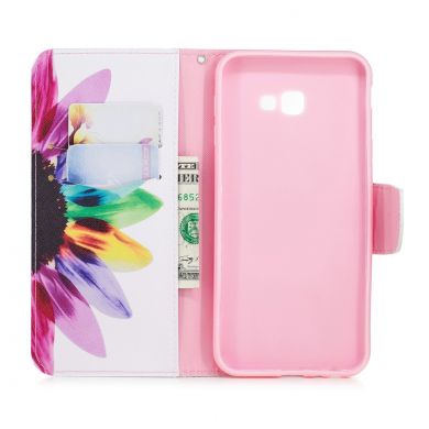 Чохол-книжка Deexe Color Wallet для Samsung Galaxy J4+ (J415), Petals Pattern