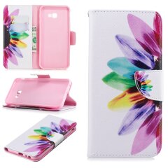 Чехол-книжка Deexe Color Wallet для Samsung Galaxy J4+ (J415) - Petals Pattern
