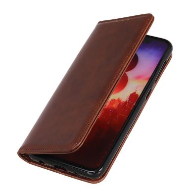 Чехол-книжка Deexe Wallet Case для Samsung Galaxy A12 (A125) / A12 Nacho (A127) / M12 (M127) - Coffee