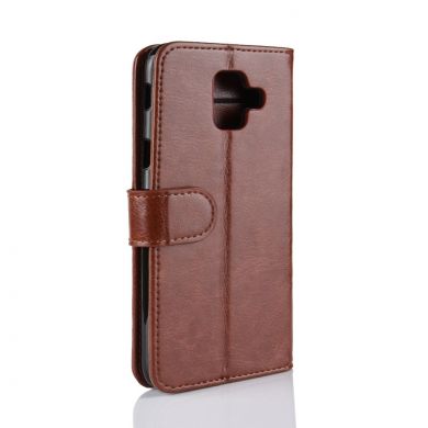 Чехол-книжка Deexe Wallet Style для Samsung Galaxy A6 2018 (A600) - Brown