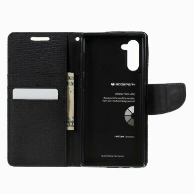 Чохол-книжка MERCURY Canvas Diary для Samsung Galaxy Note 10 (N970) - Black