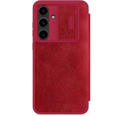 Чехол-книжка NILLKIN Qin Pro для Samsung Galaxy S24 FE (S721) - Red