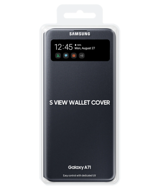 Чехол S View Wallet Cover для Samsung Galaxy A71 (А715) EF-EA715PBEGRU – Black