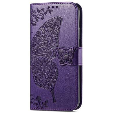 Чохол UniCase Butterfly Pattern для Samsung Galaxy A13 5G (A136) / A04s (A047) - Purple