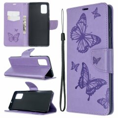 Чехол UniCase Butterfly Pattern для Samsung Galaxy A71 (A715) - Purple