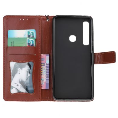 Чехол UniCase Leaf Wallet для Samsung Galaxy A9 2018 (A920) - Brown