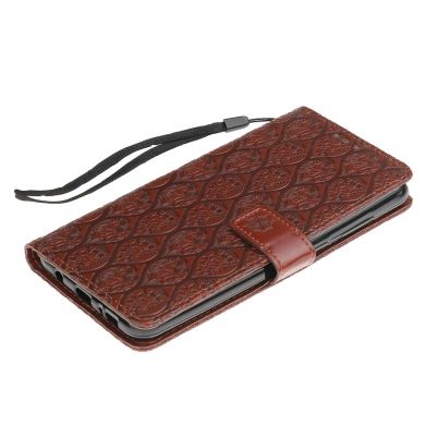 Чехол UniCase Leaf Wallet для Samsung Galaxy A9 2018 (A920) - Brown