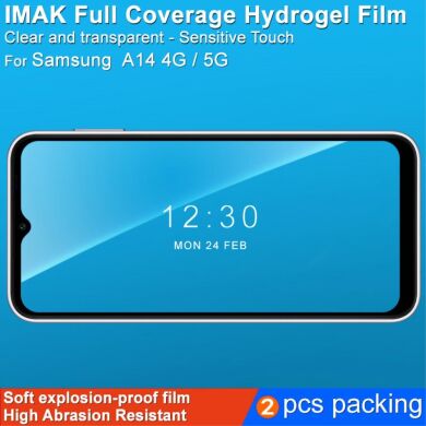 Комплект защитных пленок IMAK Full Coverage Hydrogel Film для Samsung Galaxy A14 (А145)