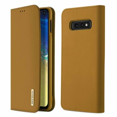 Кожаный чехол DUX DUCIS Wish Series для Samsung Galaxy S10e (G970) - Khaki