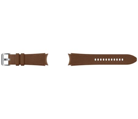 Оригинальный кожаный ремешок Hybrid Band (Size M/L) для Samsung Galaxy Watch 4 / 4 Classic / 5 / 5 Pro / 6 / 6 Classic (ET-SHR89LAEGRU) - Camel