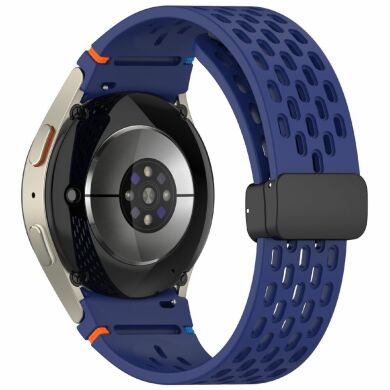 Ремешок Deexe Astra Strap для Samsung Galaxy Watch 4 / 4 Classic / 5 / 5 Pro / 6 / 6 Classic / 7 / FE - Midnight Blue