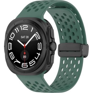 Ремешок Deexe Astra Strap для Samsung Galaxy Watch Ultra (47mm) - Dark Green