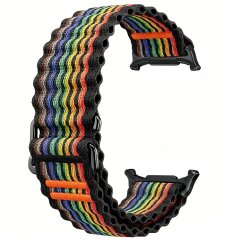 Ремінець Deexe Flow Snap для Samsung Galaxy Watch Ultra 2 / Ultra / Ultra (2025) - Rainbow