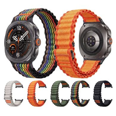 Ремінець Deexe Flow Snap для Samsung Galaxy Watch Ultra 2 / Ultra / Ultra (2025) - Rainbow