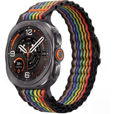 Ремінець Deexe Flow Snap для Samsung Galaxy Watch Ultra 2 / Ultra / Ultra (2025) - Rainbow