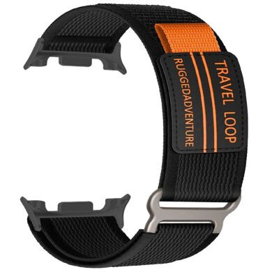 Ремінець Deexe Nylon Magic Tape для Samsung Galaxy Watch 8 (40/44mm) / 8 Classic - Black