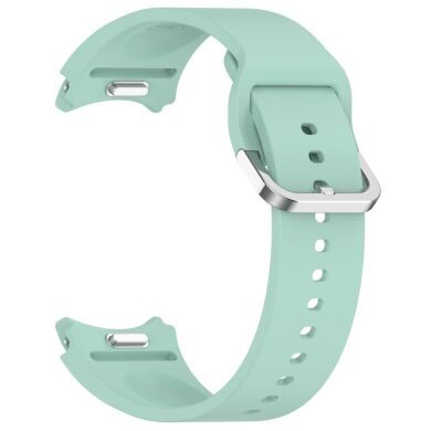 Ремешок Deexe Silicone Band для Samsung Galaxy Watch 4 / 4 Classic / 5 / 5 Pro / 6 / 6 Classic / 7 / FE - Green