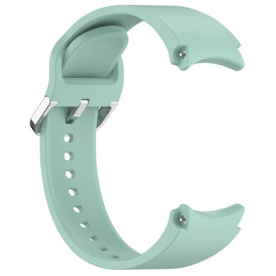 Ремешок Deexe Silicone Band для Samsung Galaxy Watch 4 / 4 Classic / 5 / 5 Pro / 6 / 6 Classic / 7 / FE - Green