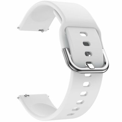 Ремінець Deexe Soft Silicone для годинників з шириною кріплення 20мм - White
