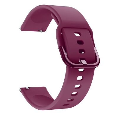 Ремешок Deexe Soft Silicone для  Samsung Galaxy Watch 3 (41mm) - Wine Red