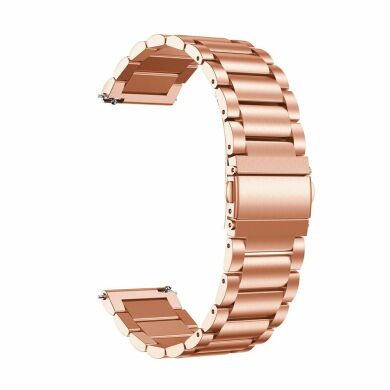 Ремінець Deexe Stainless Steel для Samsung Watch Active - Rose Gold