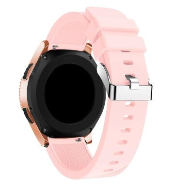 Ремешок UniCase Twill Texture для Samsung Galaxy Watch 42mm / Watch 3 41mm - Pink