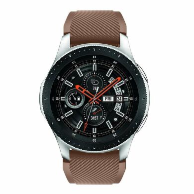 Ремешок UniCase Twill Texture для Samsung Galaxy Watch 46mm / Watch 3 45mm / Gear S3 - Brown